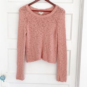 Blush Pink Knit Sweater
